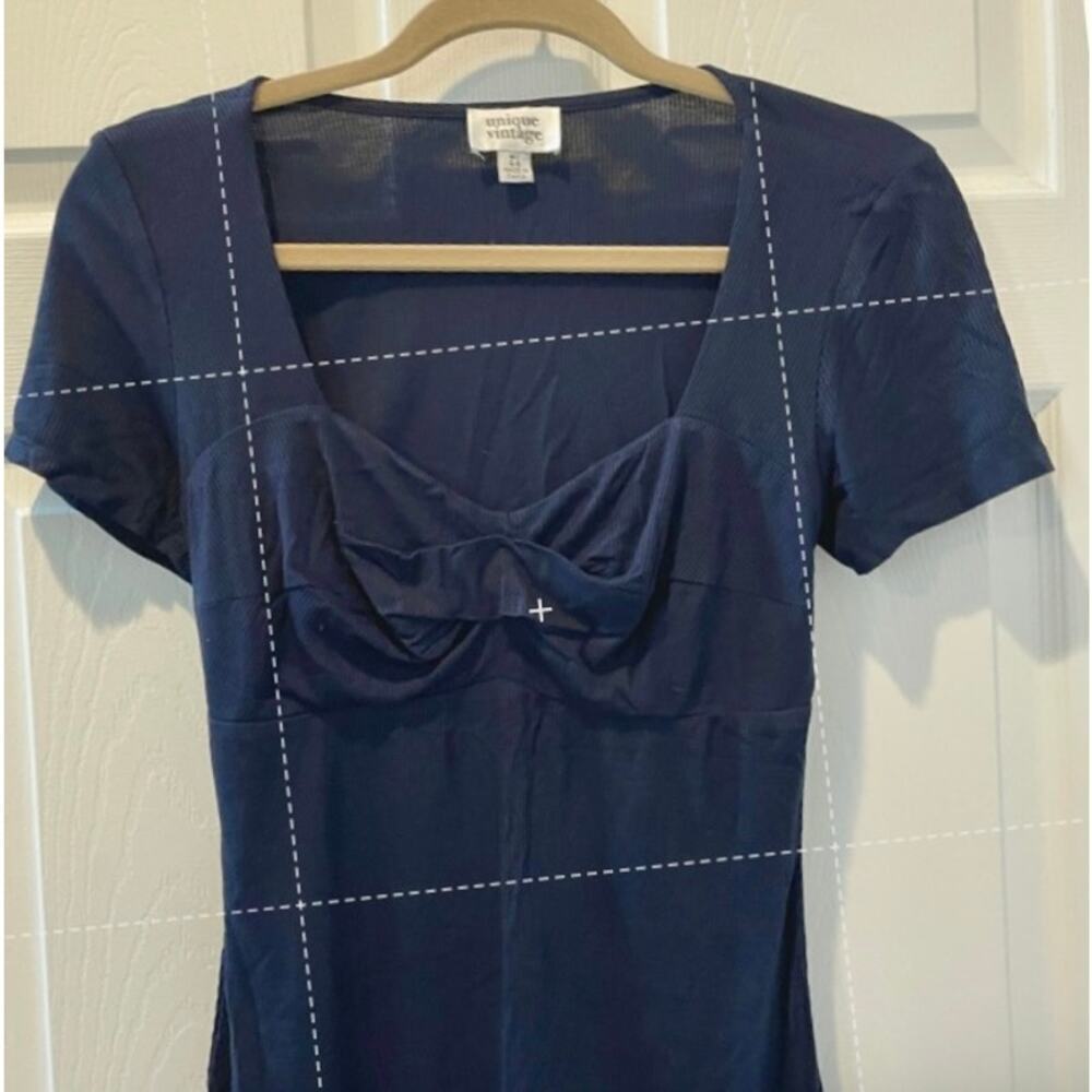 Unique Vintage Knit Lace Tie Button Up Knit Top Sz Medium 1950s